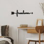 Wallity Freedom Escultura de Pared de Metal Negra